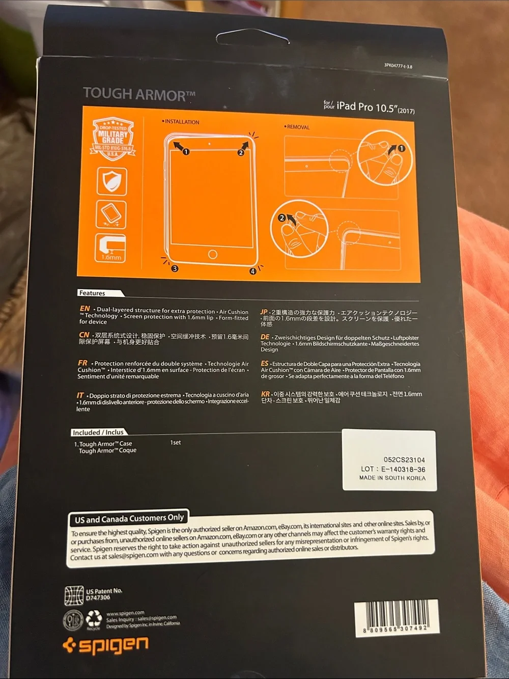 Spigen Tough Armor Case for iPad Pro 10.5